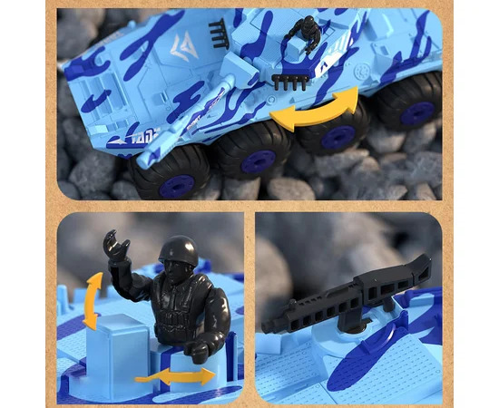 Бронетранспортер-амфібія на радіокеруванні SCHE Y1802 Blue