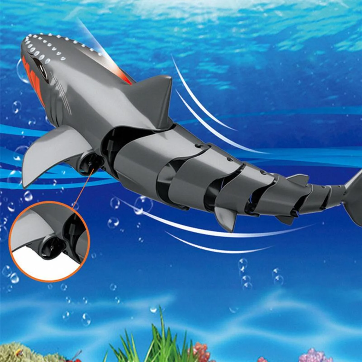 Лодка на радиоуправлении SHT FY666 Shark 2.4G Grey