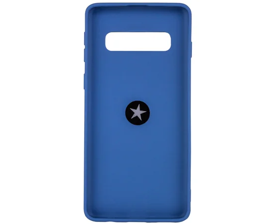 TPU чехол Summer ColorRing под магнитный держатель для Samsung Galaxy S10+ Синий