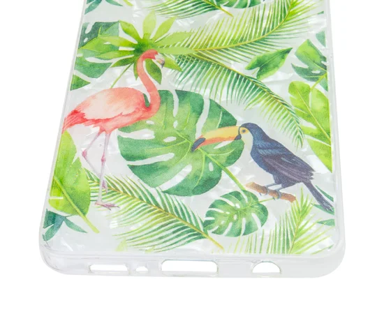 Накладка Glue Case Фламинго для Samsung Galaxy S10+ Зеленый