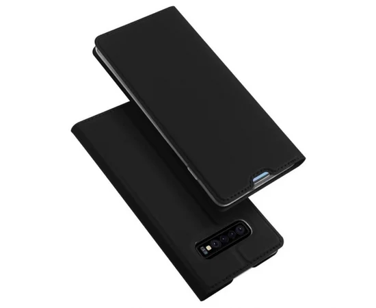 Чехол-книжка Dux Ducis с карманом для визиток для Samsung Galaxy S10+ Черный