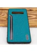 TPU чехол SHENGO Textile series для Samsung Galaxy S10+ Зеленый