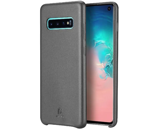 Кожаная накладка Dux Ducis для Samsung Galaxy S10+ Черный
