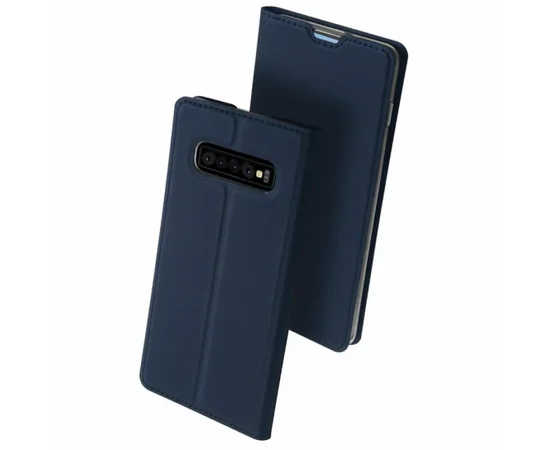 Чехол-книжка Dux Ducis с карманом для визиток для Samsung Galaxy S10+ Синий
