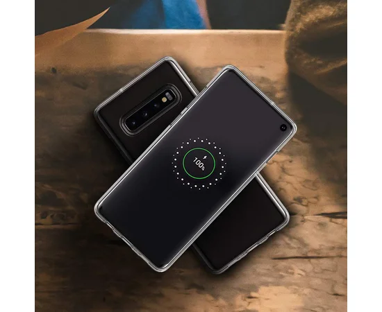 TPU чехол Epic Premium Transparent для Samsung Galaxy S10+ Прозрачный / Transparent