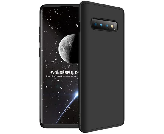 Пластиковая накладка GKK LikGus 360 градусов для Samsung Galaxy S10+ Черный
