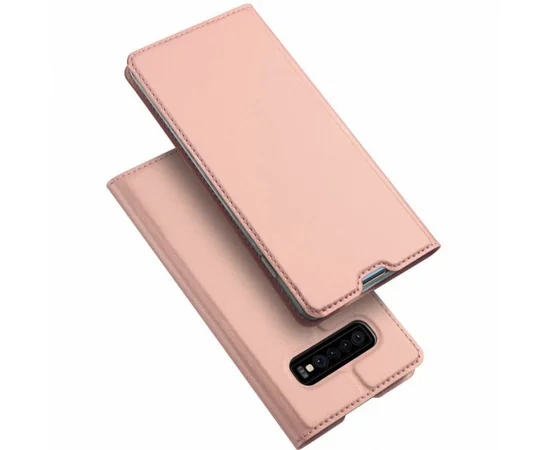 Чехол-книжка Dux Ducis с карманом для визиток для Samsung Galaxy S10+ Rose Gold