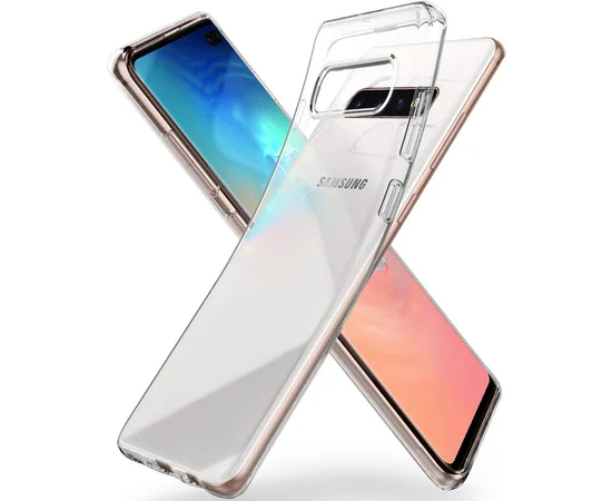 TPU чехол Epic Premium Transparent для Samsung Galaxy S10+ Прозрачный / Transparent