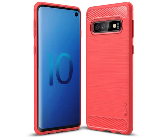TPU чехол iPaky Slim Series для Samsung Galaxy S10+ Красный