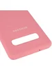 Чехол Silicone Cover (AA) для Samsung Galaxy S10+ Розовый / Pink