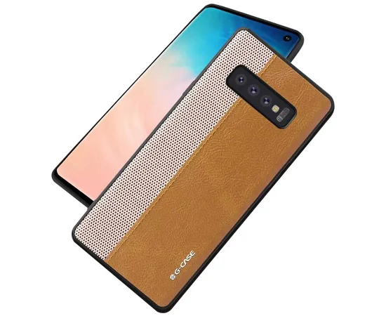 Чехол-накладка G-Case Earl Series для Samsung Galaxy S10+ Коричневый