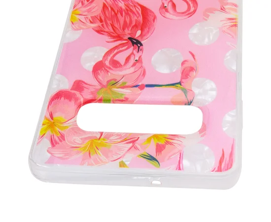 Накладка Glue Case Фламинго для Samsung Galaxy S10+ Розовый