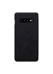 Кожаный чехол (книжка) Nillkin Qin Series для Samsung Galaxy S10+ Черный