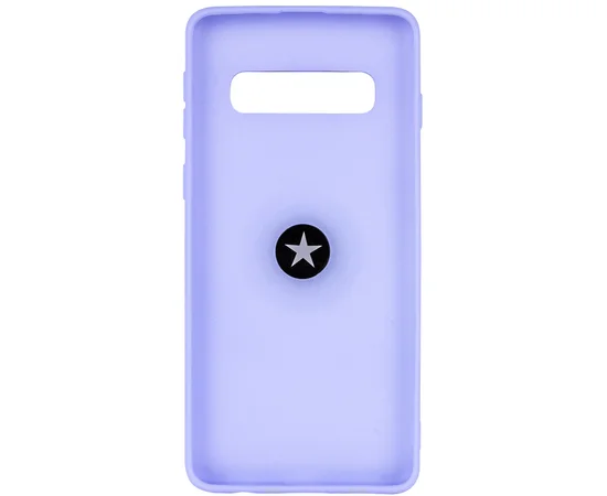 TPU чехол Summer ColorRing под магнитный держатель для Samsung Galaxy S10+ Фиолетовый