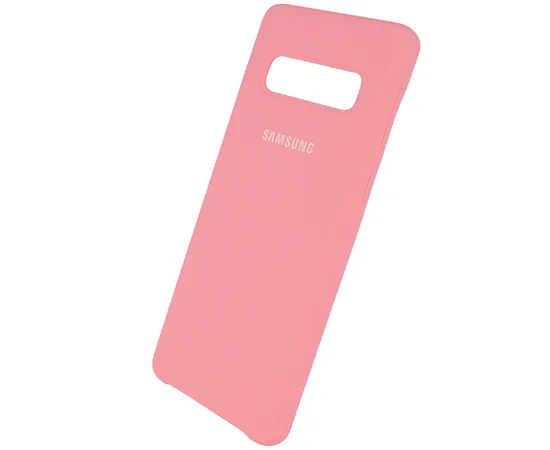 Чехол Silicone Cover (AA) для Samsung Galaxy S10+ Розовый / Pink