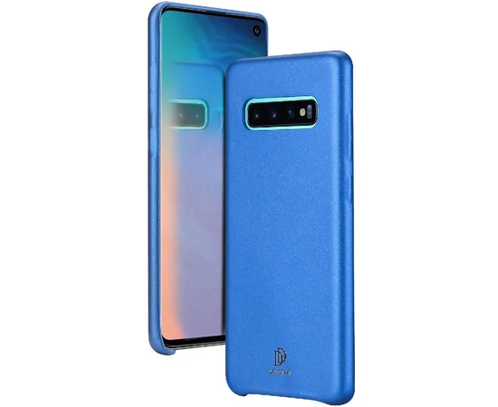 Кожаная накладка Dux Ducis для Samsung Galaxy S10+ Синий