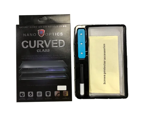 Защитное 3D стекло Nano Optics с УФ лампой для Samsung Galaxy S10+ Прозрачный