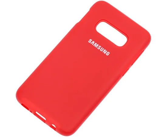Чехол Silicone Cover Full Protective (AA) для Samsung Galaxy S10+ Красный / Red