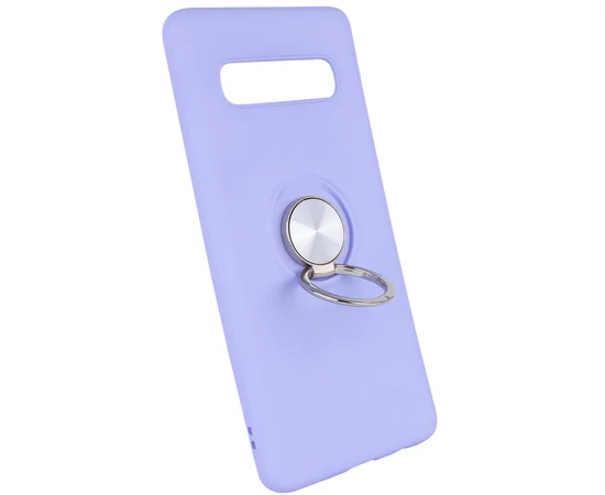 TPU чохол Summer ColorRing під магнітний тримач для Samsung Galaxy S10 + Фіолетовий