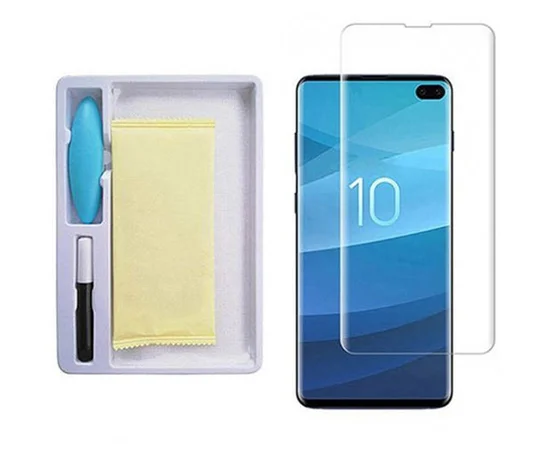 Защитное 3D стекло Mocolo с УФ лампой для Samsung Galaxy S10+ Прозрачное