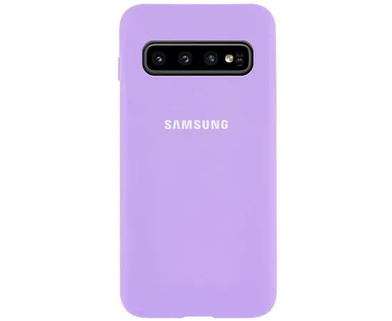 Чохол Silicone Cover Full Protective (AA) для Samsung Galaxy S10 + Бузковий / Dasheen
