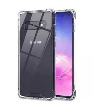 TPU чохол GETMAN Ease logo посилені кути для Samsung Galaxy S10+ Безбарвний (прозорий)