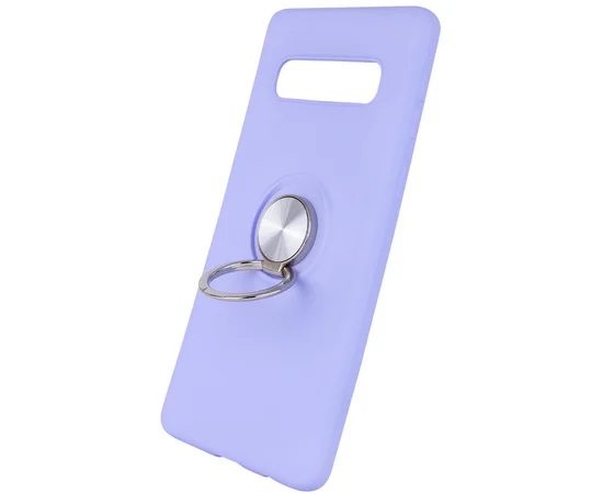 TPU чохол Summer ColorRing під магнітний тримач для Samsung Galaxy S10 + Фіолетовий