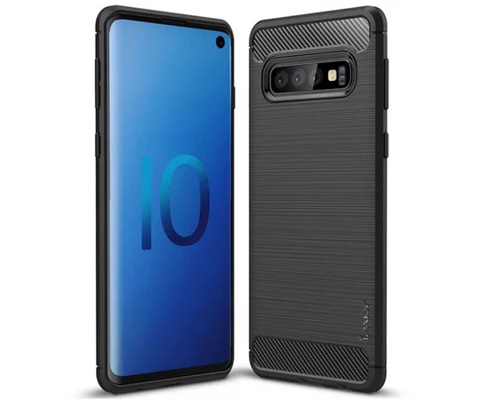 TPU чехол iPaky Slim Series для Samsung Galaxy S10+ Черный
