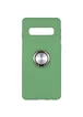 TPU чехол Summer ColorRing под магнитный держатель для Samsung Galaxy S10 Салатовый