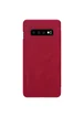 Кожаный чехол (книжка) Nillkin Qin Series для Samsung Galaxy S10 Красный