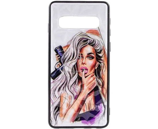 TPU+PC чехол Prisma Ladies для Samsung Galaxy S10 Purple