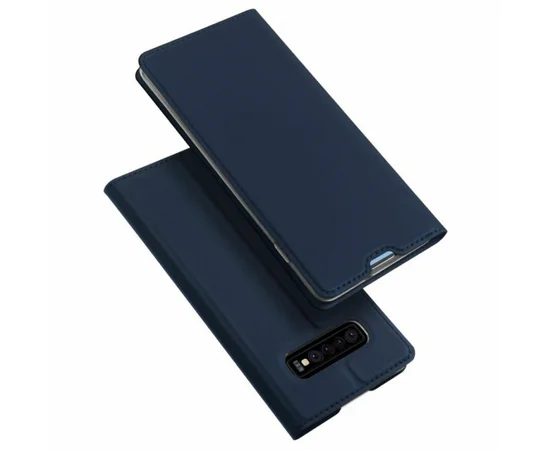 Чехол-книжка Dux Ducis с карманом для визиток для Samsung Galaxy S10 Синий