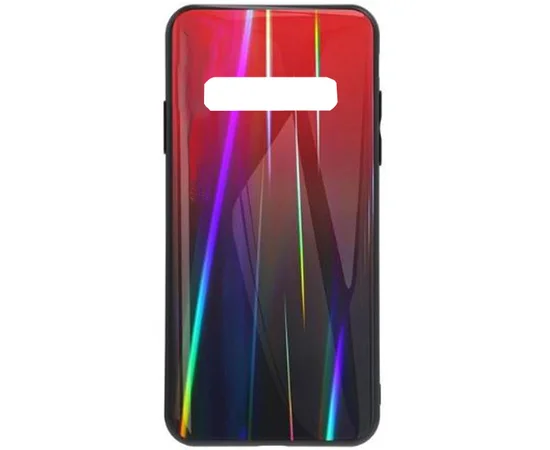 TPU+Glass чехол Gradient Aurora для Samsung Galaxy S10 Красный