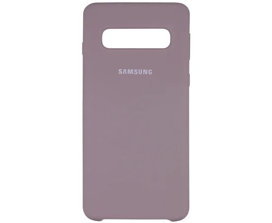 Чехол Silicone Cover (AA) для Samsung Galaxy S10 Серый / Lavender Gray