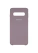 Чехол Silicone Cover (AA) для Samsung Galaxy S10 Серый / Lavender Gray
