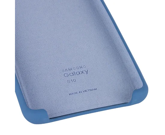 Чехол Silicone Cover (AA) для Samsung Galaxy S10 Синий / Air Force Blue