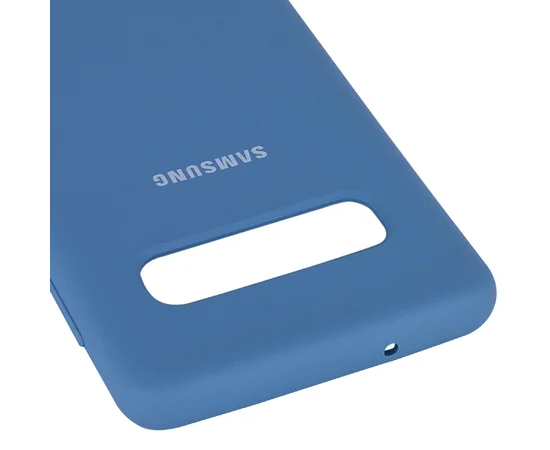 Чехол Silicone Cover (AA) для Samsung Galaxy S10 Синий / Air Force Blue