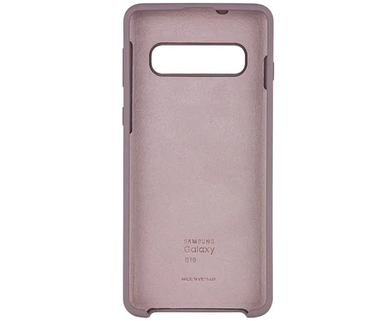 Чехол Silicone Cover (AA) для Samsung Galaxy S10 Серый / Lavender Gray