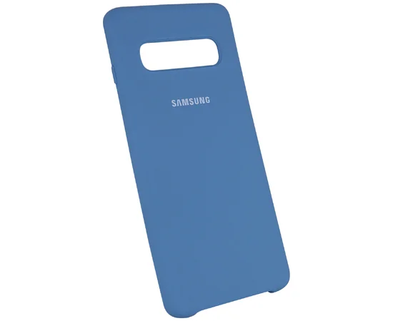 Чехол Silicone Cover (AA) для Samsung Galaxy S10 Синий / Air Force Blue