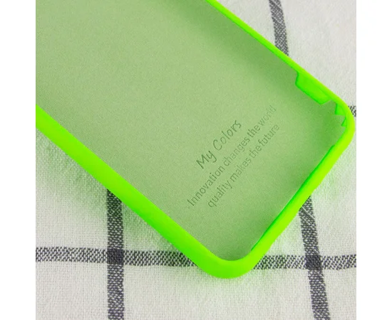 Чехол Silicone Cover My Color Full Protective (A) для Samsung Galaxy S10 Салатовый / Neon green