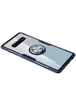 TPU+PC чехол Deen CrystalRing for Magnet (opp) для Samsung Galaxy S10 Бесцветный / Темно-синий