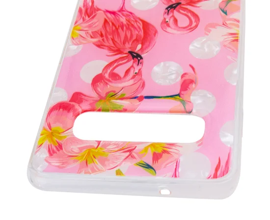Накладка Glue Case Фламинго для Samsung Galaxy S10 Розовый