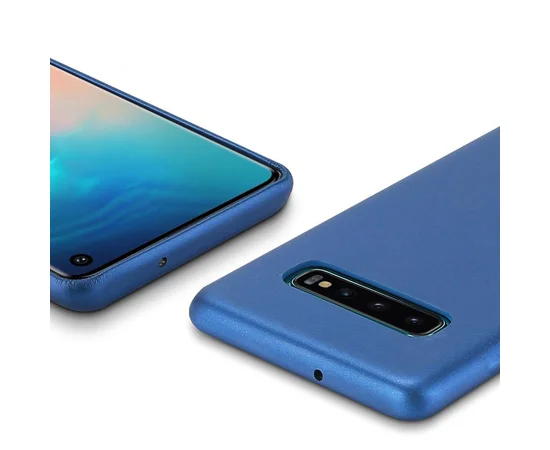Кожаная накладка Dux Ducis для Samsung Galaxy S10 Синий