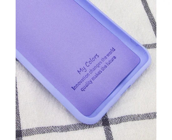 Чехол Silicone Cover My Color Full Camera (A) для Samsung Galaxy S10 Сиреневый / Dasheen