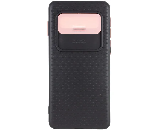 Чехол Camshield Black TPU со шторкой защищающей камеру для Samsung Galaxy S10 Черный / Rose Gold