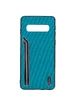 TPU чехол SHENGO Textile series для Samsung Galaxy S10 Зеленый