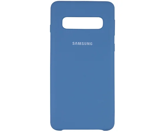Чехол Silicone Cover (AA) для Samsung Galaxy S10 Синий / Air Force Blue