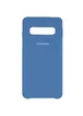 Чехол Silicone Cover (AA) для Samsung Galaxy S10 Синий / Air Force Blue