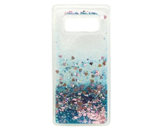 TPU чехол Liquid hearts для Samsung Galaxy S10 Голубой