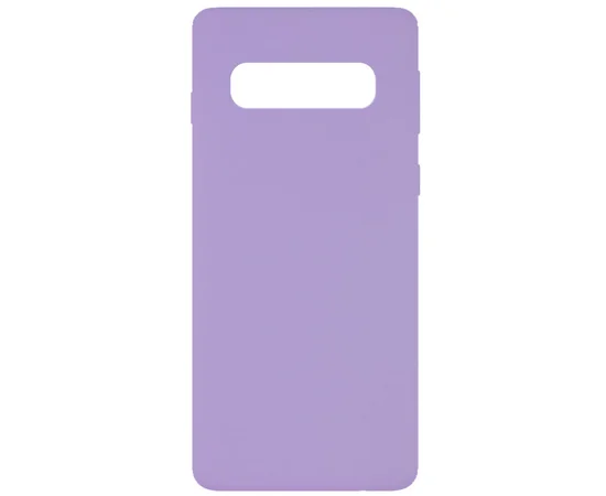 Чехол Silicone Cover Full without Logo (A) для Samsung Galaxy S10 Сиреневый / Dasheen